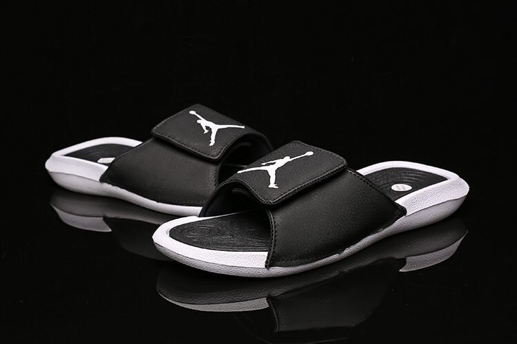 Women Air Jordan Hydro 6 Sandals Black White